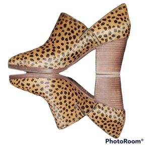 Gianni Bini Drive In Calf Hair Block Heel Bootie Size 7M